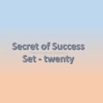 secret of success set twenty, motivation space