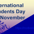 International Students Day, motivation space, motivation